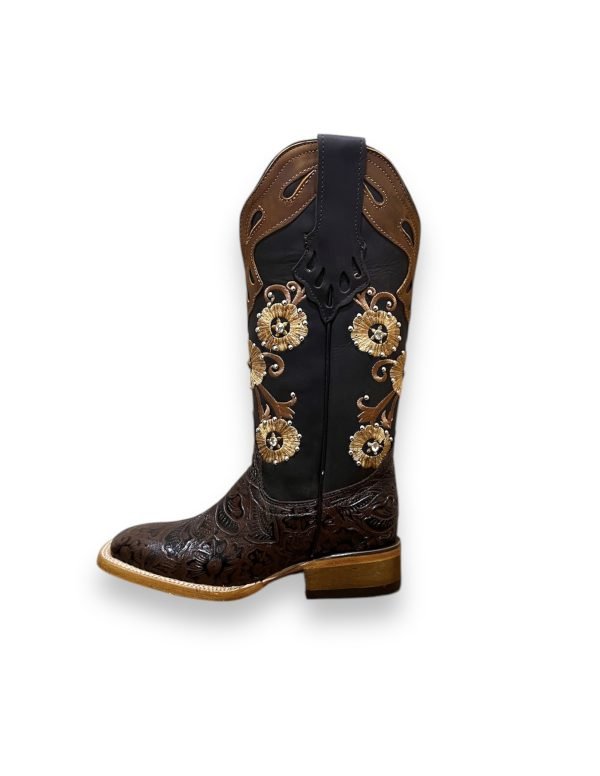 Botas Cinceladas Cafe Mod.3309 - Imagen 2